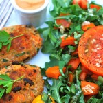 Veggie Quinoa Croquettes w/ Smoked Paprika Almond Cream