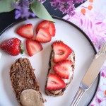 Simple Snack of Berries and Almond Butter