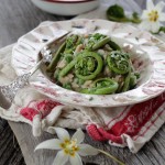 fiddle heads with creamy orzo & spring peas-7123