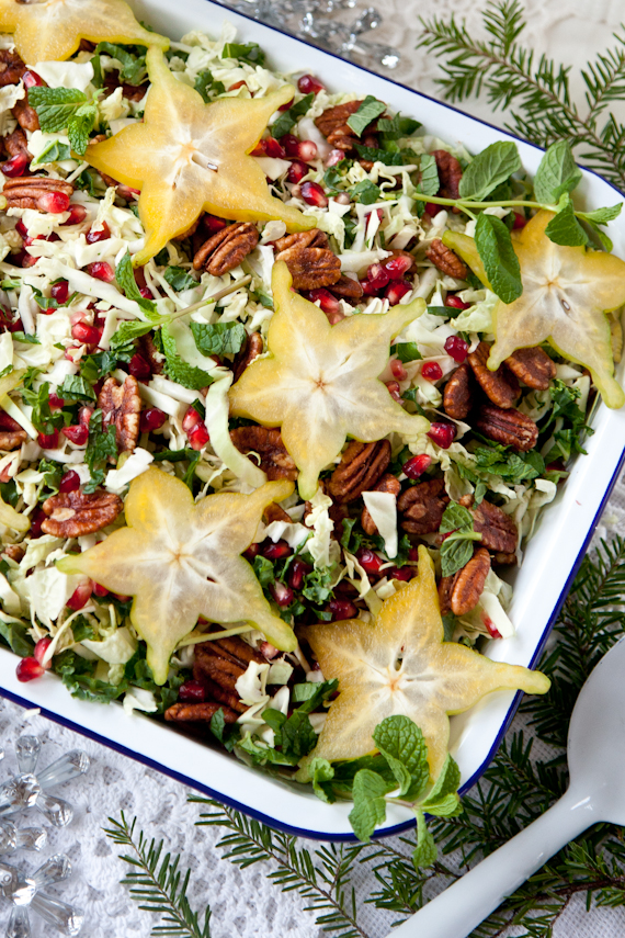 festive holiday salad pommegranate candied pecans starfruit (1 of 3)