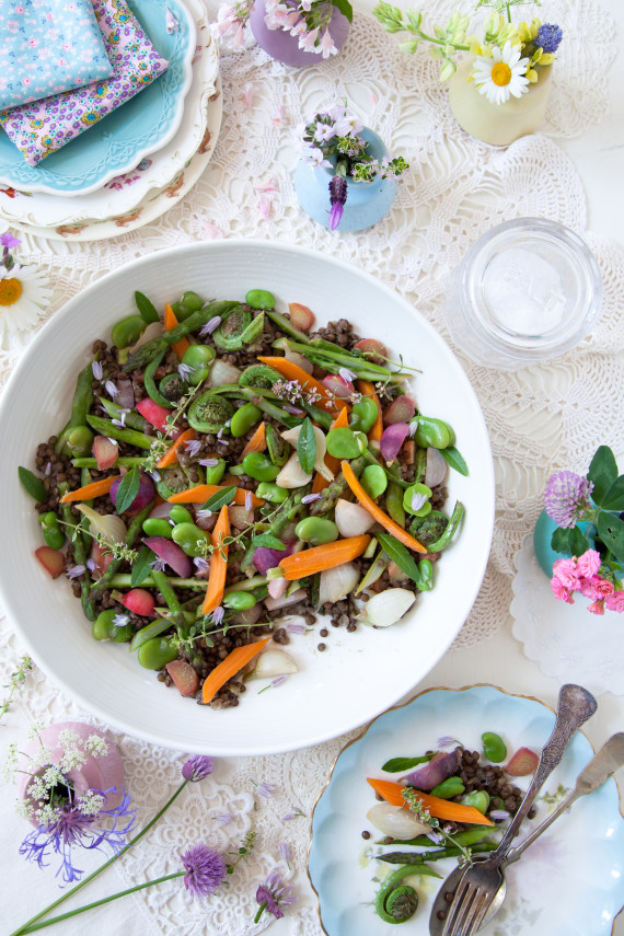 Rhubarb & Lemon Verbena Vegetable Medley 1